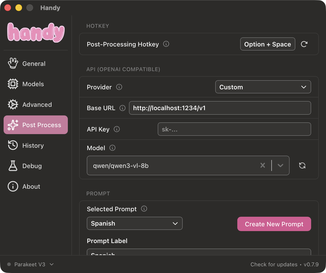 Handy Post-Processing Settings